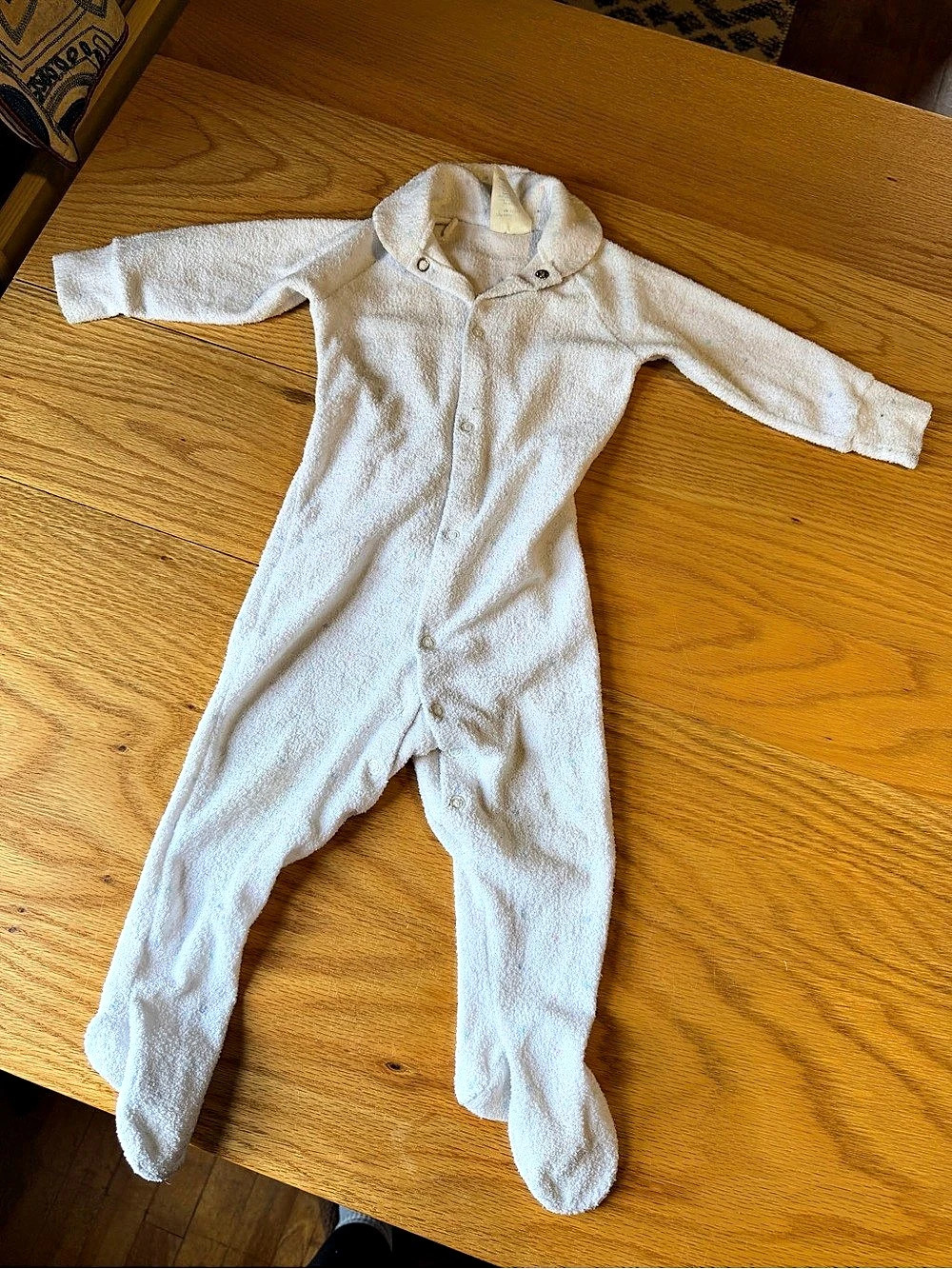 Vintage Toddletime Footed Baby One-Piece Size 12M